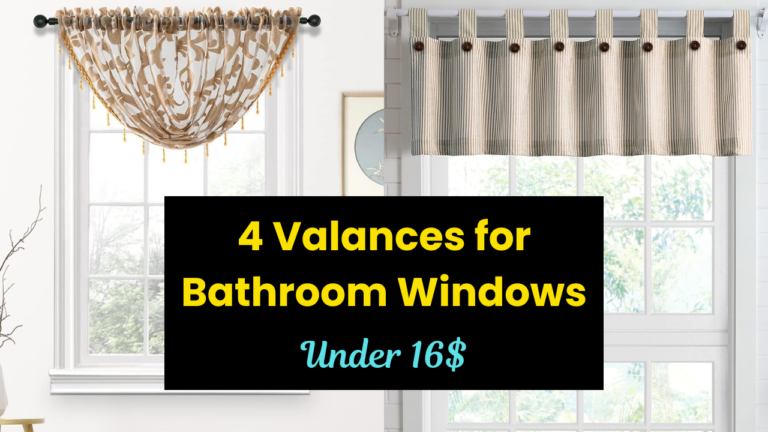 Valances for bathroom windows