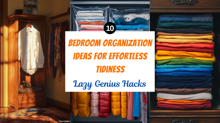 Bedroom organization ideas