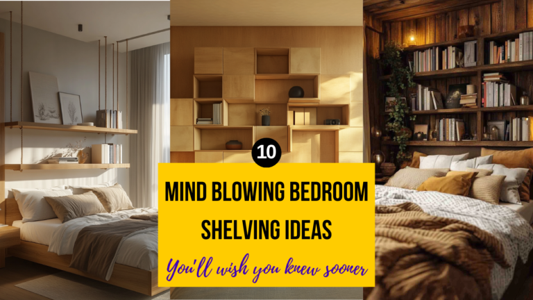 Bedroom shelving ideas