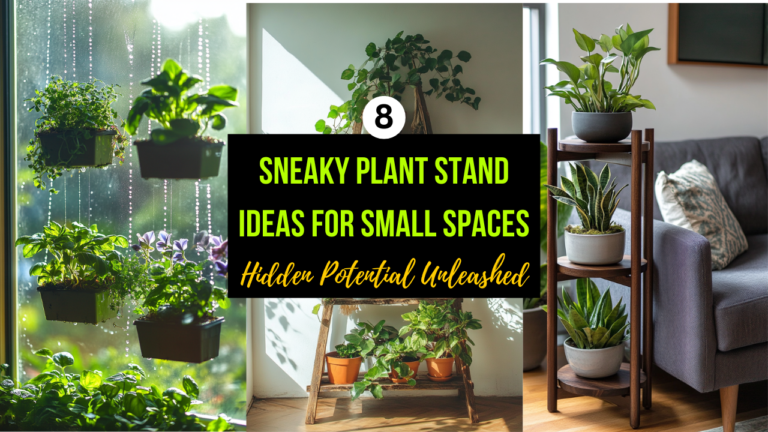 Hidden Potential: 8 Sneaky Plant Stand Ideas for Small Spaces