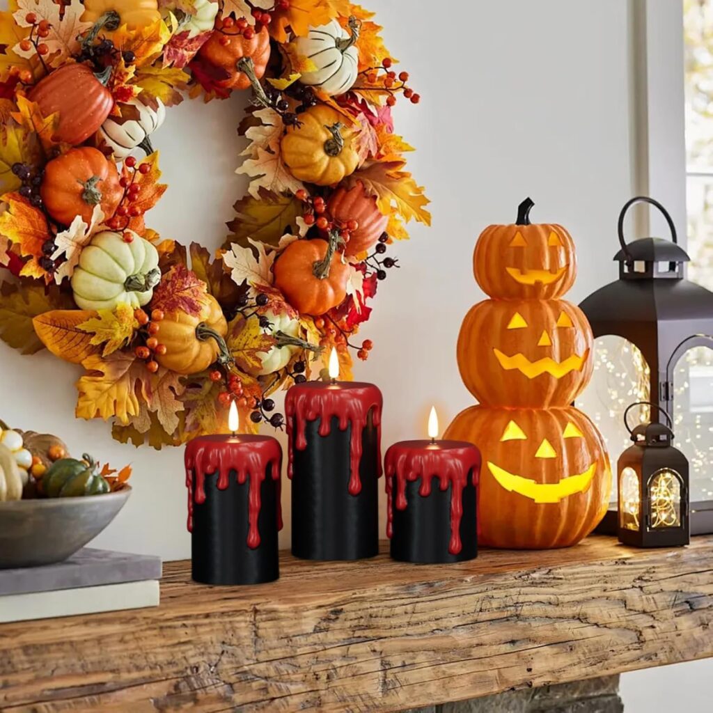 Blood dripping candles