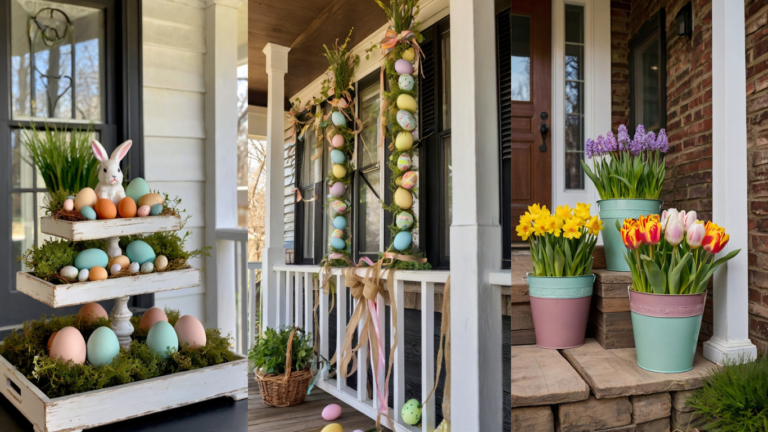 9 Adorable Easter Front Porch Decor Ideas for a Charming Entryway