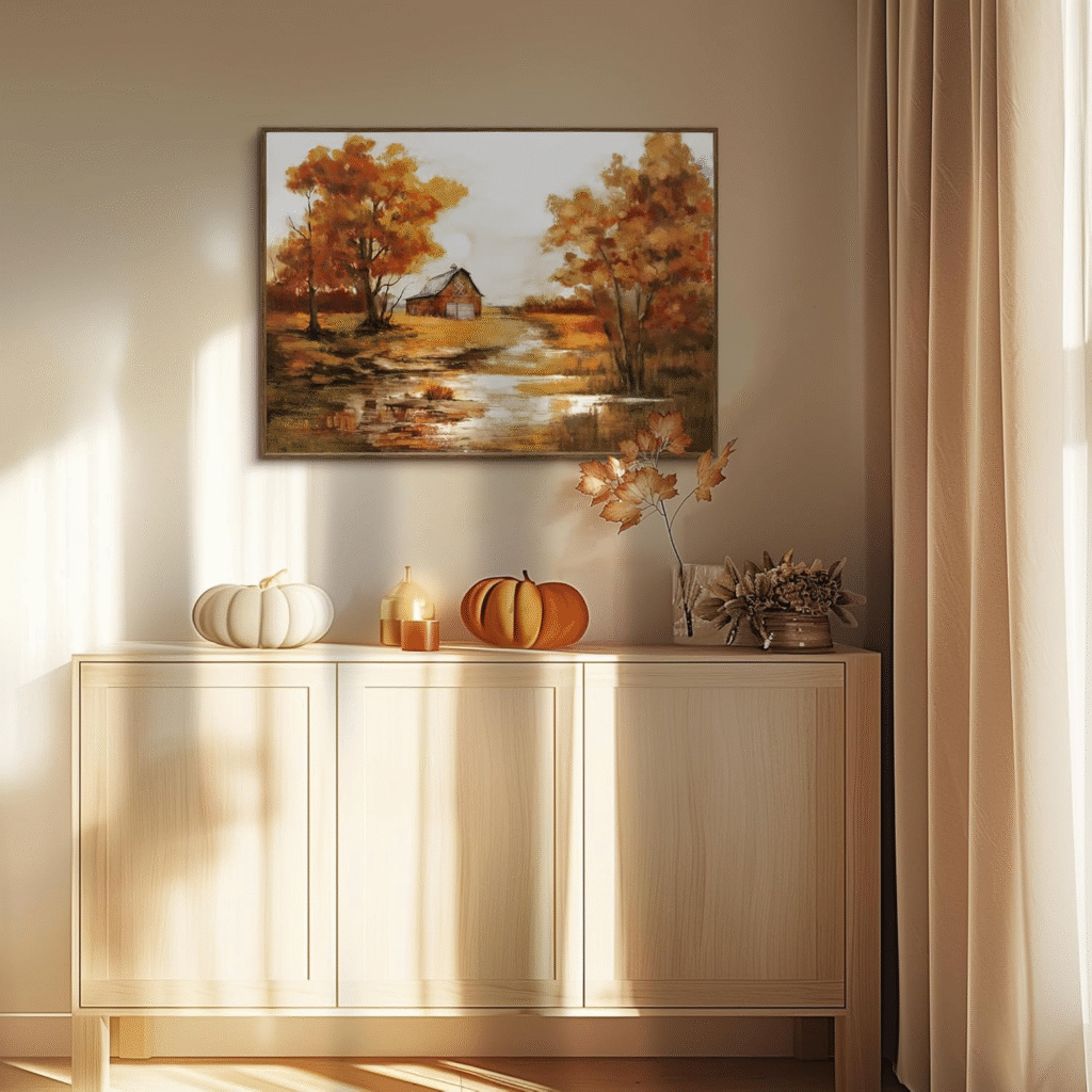 Fall landscape artwork